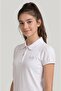 Girl's School Uniform Lacoste Polo Collar Short Sleeve Cotton T-Shirt White Basic School T-Shirt