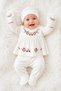 10-Piece Embroidered Newborn Baby Girl Hospital Release / 100% Cotton 10-Piece Newborn Hospital Release - 6
