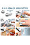 Mini Portable Heat Sealing Machine | Rechargeable Plastic Bag Sealer with Cutter | USB Charging - 3