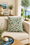 Lora Premium Woven Mint Throw Pillow Cover 43X43