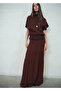 Long Knitwear Skirt with Stitching - 2