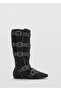Buckle Suede Boots - 3