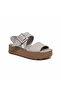 Women's Leather Comfort Sandals D25Ys-2375 - Gray - 36 - 3