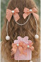 Pearl Pendant Bowknot Clasp Buckle Holiday Clasp