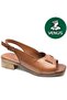 Nurive Genuine Leather Comfort Orthopedic Women's Sandals Taba