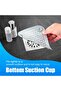 2-Pack Square Drain Hair Catcher, Silicone Bathtub Drain Stopper, Grey - 4