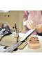 Tabletop Thread Cutter with Anti-Slip Stand, Daisy Yarn Cutter for Wool & Ribbon, Wooden Base - 6