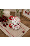 2-Piece Bead Handle Pattern Cherry Patterned Custom Embossed Handmade Ceramic Mug - 4