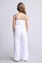 100% Linen Strappy White Jumpsuit for Girls H3769A826Hs - 6
