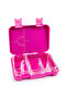 Bento Lunch Box, 6 Adjustable Compartments - Dark Pink