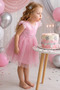 Girls' Elsa Dress Short Sleeve Birthday Party Wedding Special Occasion Evening Dress Frozen Dress - 5