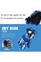 Kids Waterproof Winter Snow Gloves,Blue,Insulated Ski and Snowboard Mittens with Adjustable Buckle - 4