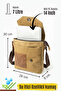 Gk62 Canvas (Cotton) Postman Bag Multi-Section University Daily Bag MacBook Tablet Bag Beige - 8