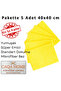 5-Piece Yellow 40X40 cm Microfiber Kitchen and General Cleaning Cloth, Micro Fiber Cloth - Glass, Car - 2