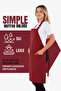 Simple kitchen apron with adjustable strap - 2