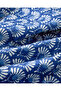 Aquatic Flowers Double Multi-Purpose Cover 200X220 cm Navy Blue - 5