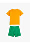 Shorts T-Shirt Set Printed Cotton Set of 2 - 2