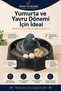 Folluk 5 Pieces 5 Pieces Felt Pigeon Oval Pigeon Folluk and Felt Egg Bowl Pigeon Nest Coop - 6