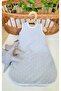 Fiber-Free 1.0 Tog Sleeping Bag for Girls and Boys Baby Kids 100% Cotton Double Layer Combed Children's Sleeping Bag/Grey