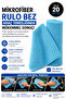 Roll of 20 Microfiber Cleaning Cloths 25X30 cm Multi-Purpose Use Quality Eco Package - 4