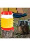 Water Dispenser Practical Thermos Fountain with Bellows 5.5 Liter Picnic Camping Water Ayran Soft Drink Red - 6