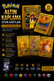 Pokemon Gold Plated Playing Cards 55'Li Collection Card Set 9X6,5 cm
