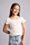 Regular Fit Square Neck Crinkle Fabric Short Sleeve Blouse Girls H4508A826Sm - 3