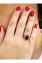 Natural Stone Onyx Natural Stone Antique Model Women's Adjustable Ring Euy77O