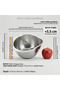 2 Pieces 721521   Inox Drainer • Rice • Pasta • Salad 304 Stainless Steel - 7