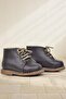 Handmade Genuine Leather Brown Lace-Up Baby Girl Boots