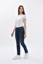 Women's Double Buttoned Skinny Jeans - 5