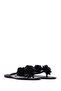 Women's Black Floral Jelly Slippers 26Sfe4976Pv - 2