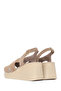 Women's Mink Backless Buckled Wedge Heel Suede Leather Sandals 26Sfd181510 - 8