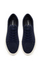 Men's Navy Blue Lace-Up Thick Sole Shoes Suede Leather Sneakers 26Sfd640410 - 5