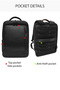 حقيبة ظهر سوداء للجنسين من D-Pack 24WBD30006F - 4