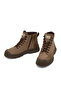 Men's Mink Lace-Up Zippered Nubuck Leather Casual Boots 25Wfd6426V3 - 4