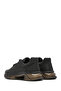 Men's Black Lace-Up Thick Sole Sports Shoes, Genuine Leather Sneaker 25Sfd640914 - 5