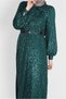 Bow Detail Sequin Evening Dress 50232 - 4