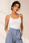 Women's Clothing Rope Strap Modal & Cotton 2 Pieces White Undershirt Ll.K66.O002.001 - 3