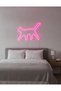 Kedi Figürlü LED Neon Duvar Tablosu | Pembe Aydınlatmalı Modern Dekor | Farklı Boyut Seçenekli Salon Hediye - 3