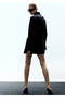 Wool Blend Blazer Style Dress - 4