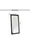 Athens Wooden Beaded Floor Mirror 91.5x5x183cm- Black - 6