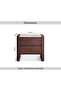 Adara Night Stand With 2 Drawer Ceramic- Brown - 7