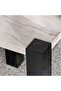 Hebert End Table Marble - Natural & Walnut - 3