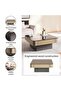 Lugo Coffee Table Large Marble - Gold Black - 6