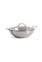 Pradeep Stainless Steel Kadai Pan With Lid Dia32cm -Chrome - 4