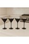 Ciara 4-piece Mocktail Glass Set 235ml - Matt Black - 2