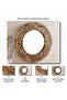 Pixel Handmade Wooden Wall Mirror Dia 80cm - Natural - 4
