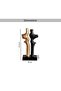 Canan Polyresin Decor Accent 16x9x31.5cm - Black/gold - 5