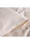Waffle Stripe 3- Piece King Duvet Cover Set 230x220cm - Linen - 4